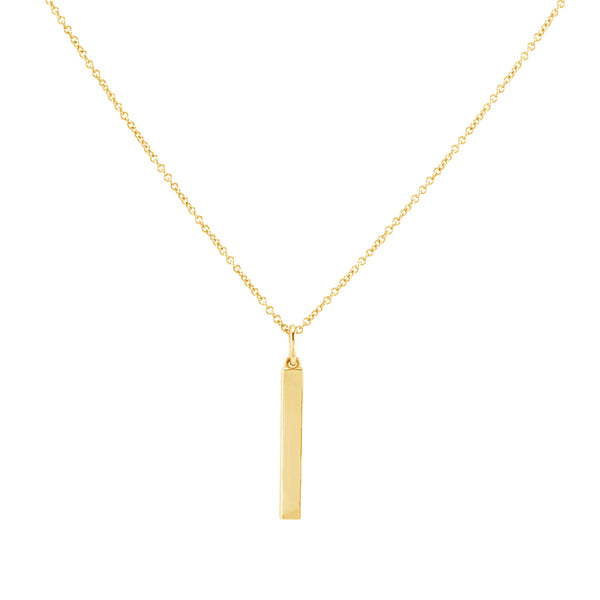 FX0292 925 Sterling Silver Bar Necklace