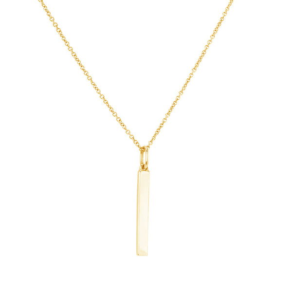 FX0292 925 Sterling Silver Bar Necklace