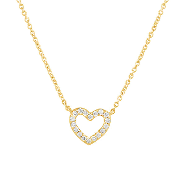 FX0289 925 Sterling Silver Heart Necklace
