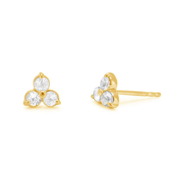 FE0743 925 Sterling Silver Lotus Studs Earrings