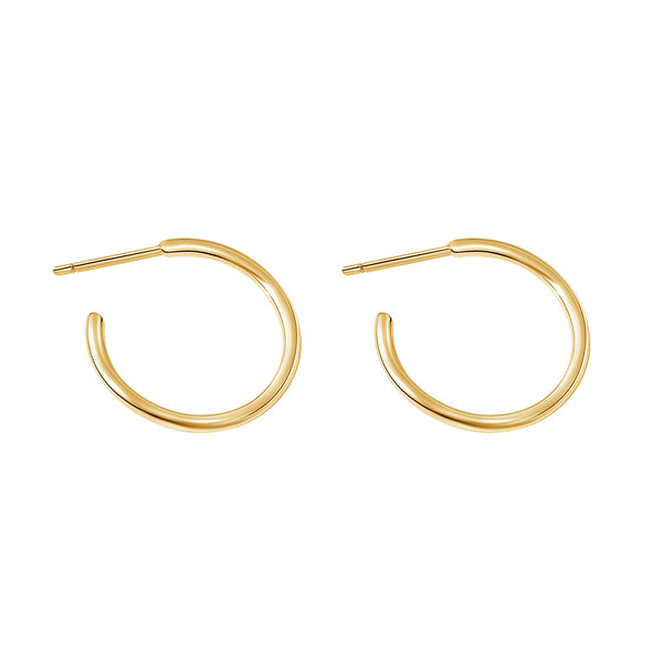 FE1971 925 Sterling Silver Small Fine Hoops Earring