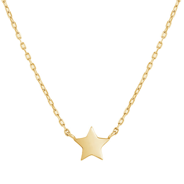FX0917 925 Sterling Silver Simple Star Pendant Necklace For Women