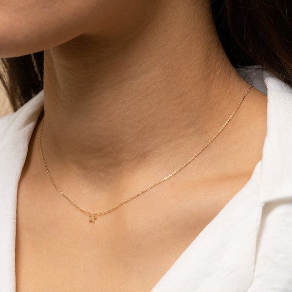 FX0291 925 Sterling Silver Star Necklace