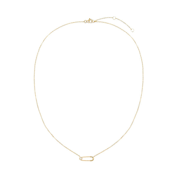 FX0203 925 Sterling Silver Pin Necklace