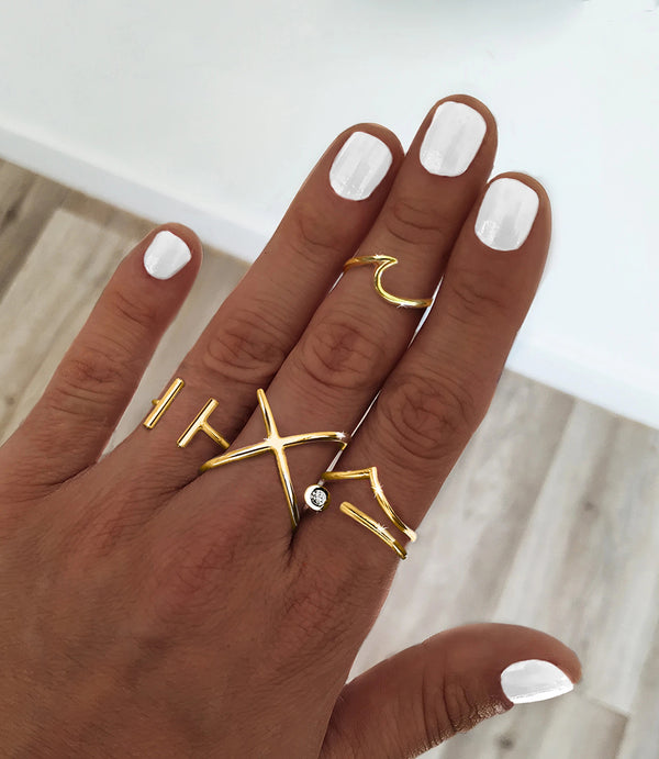 FJ0200 925 Sterling Silver Wavy Ring