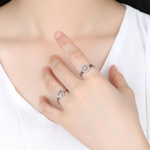 YJ1240 925 Sterling Silver AAA+ CZ Wedding Ring Jewelry