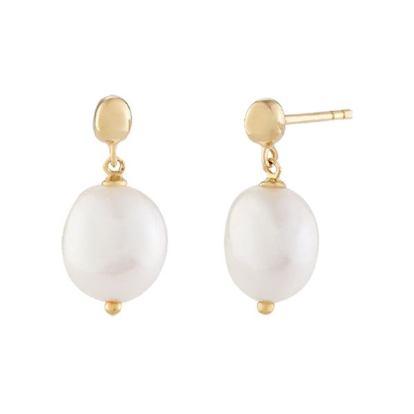 FE0762 925 Sterling Silver Pearl Drop Earrings