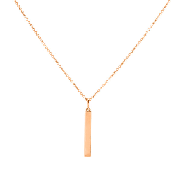 FX0292 925 Sterling Silver Bar Necklace