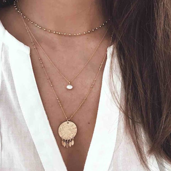 FX0176 White Onyx Necklace