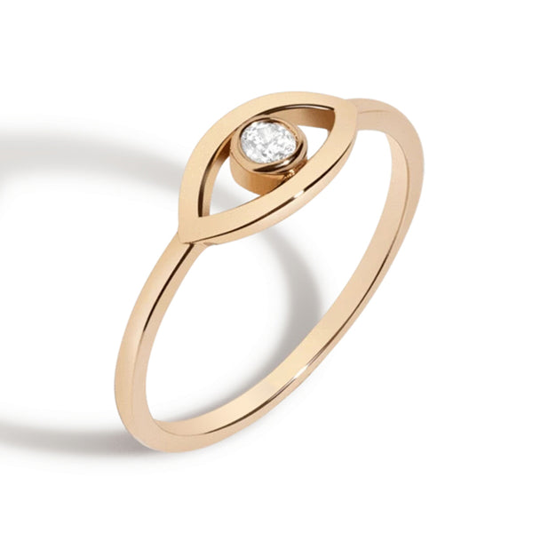 FJ0056 925 Sterling Silver Lucky Eye Ring