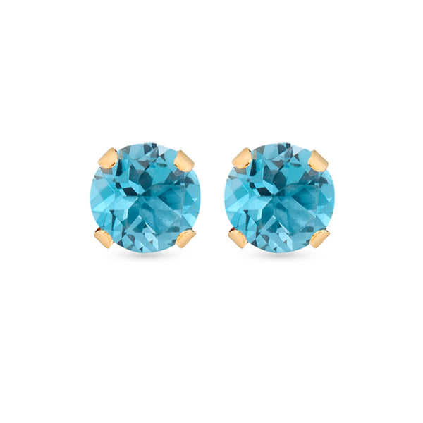 FE1553 925 Sterling Silver Birthstone Stud Earrings