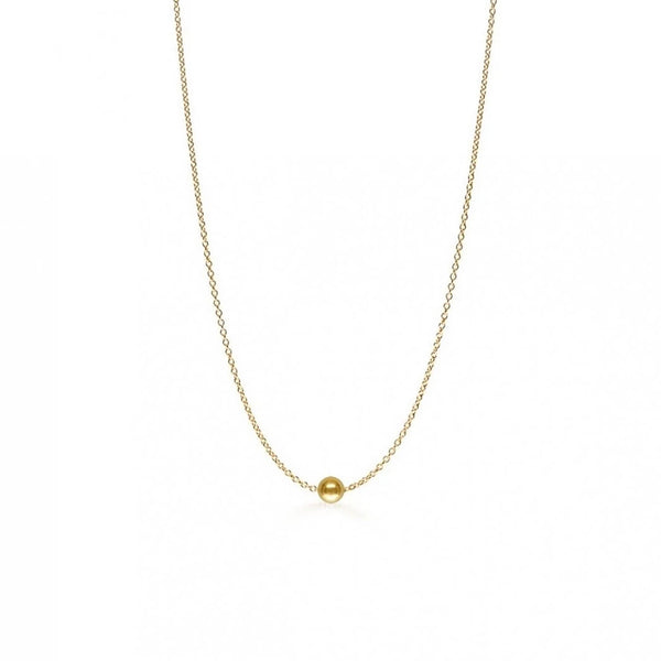 FX0022 925 Sterling Silver Ball Gold Choker Necklace