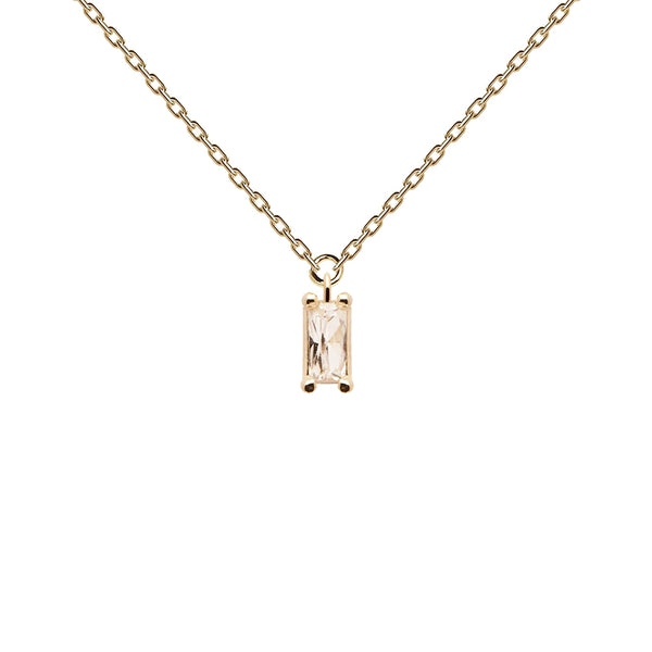 FX0264 925 Sterling Silver Crystal Pendant Necklace