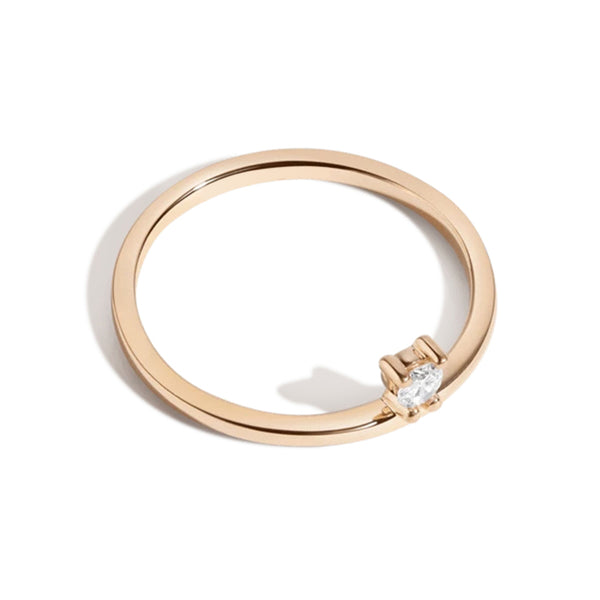 FJ0051 925 Sterling Silver Floating Diamond Ring