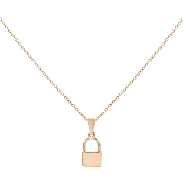 FX0184 925 Sterling Silver Lock Necklace