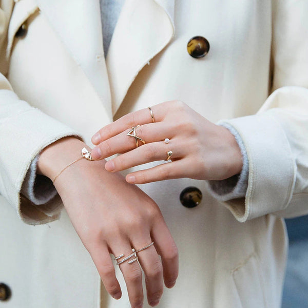 FS0010 925 Sterling Silver Sensu Fan Bracelet