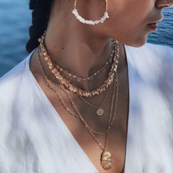 FX0163 925 Sterling Silver Coin Pendant Necklace