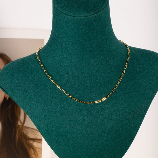 FX0072 925 Sterling Silver Medium Chain Necklace