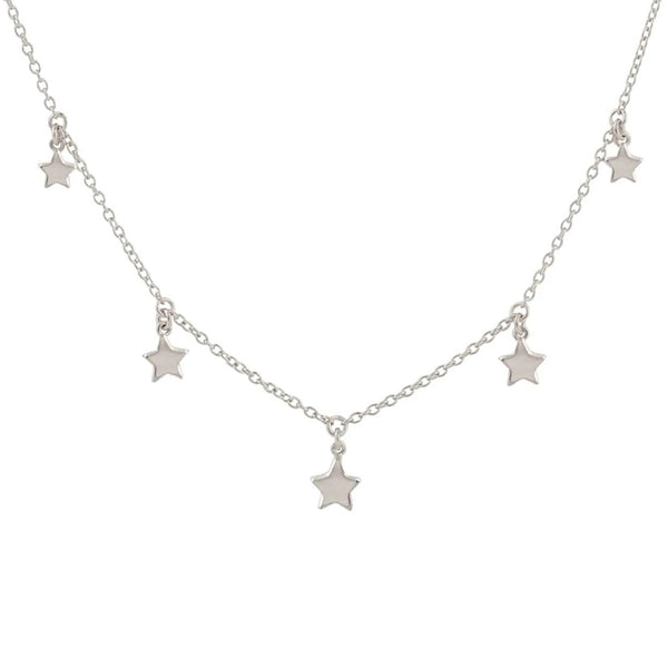 FX0008 925 Sterling Silver Star Pendant Necklace