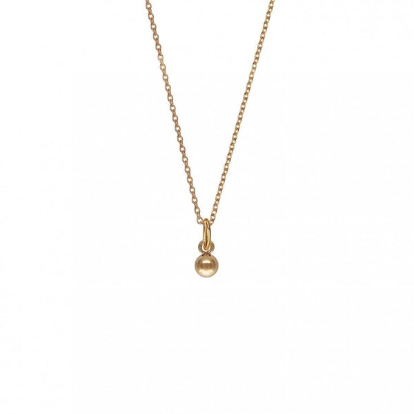 FX0018 925 Sterling Silver mini gold ball choker Necklace