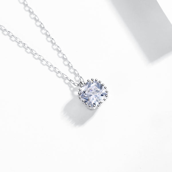 FX0002 925 Sterling Silver Zircon Necklace