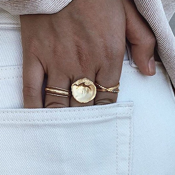 FJ0148 925 Sterling Silver X Shape Ring