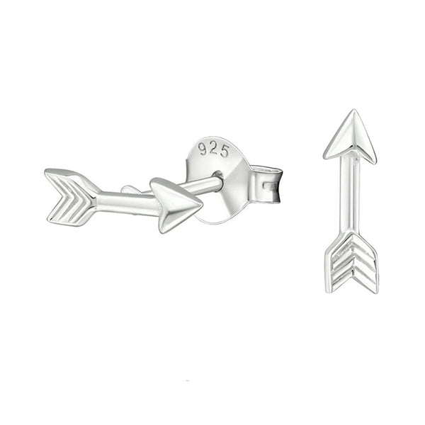 FE0135 925 Sterling Silver Arrow Stud Earrings