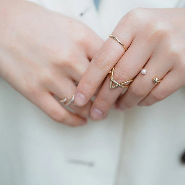 FJ0057 925 Sterling Silver Fine Ring