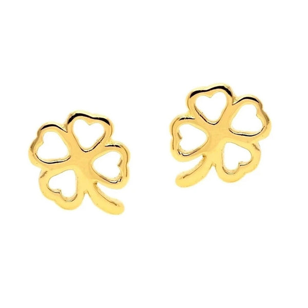 FE0143 925 Sterling Silver Sweet luck clover stud earrings