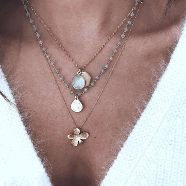 FX0156 White Onyx Necklace