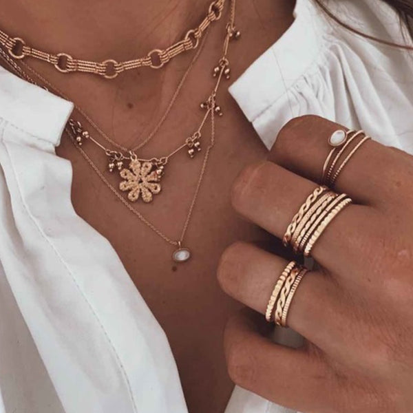 FX0176 White Onyx Necklace