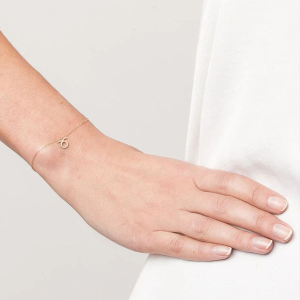 FS0127 925 Sterling Silver Libra Bracelet