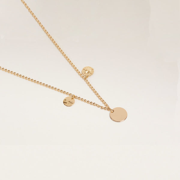 FX0167 925 Sterling Silver Coin Necklace