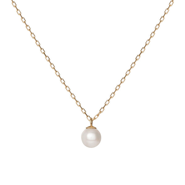 FX0095 925 Sterling Silver Simple Pearl Necklace