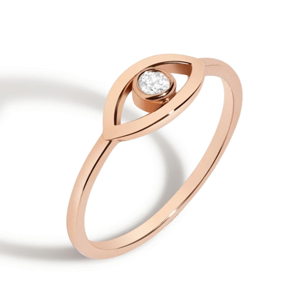 FJ0056 925 Sterling Silver Lucky Eye Ring