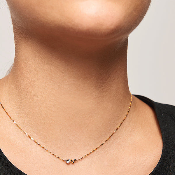 FX0274 925 Sterling Silver Voyager Gold Necklace