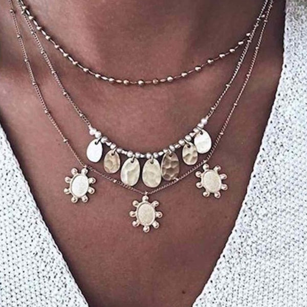 FX0171 925 Sterling Silver Sun Pendant Necklace