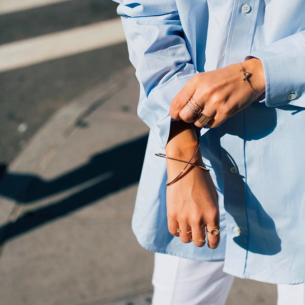 FJ0064 925 Sterling Silver Zircon Wrap Ring