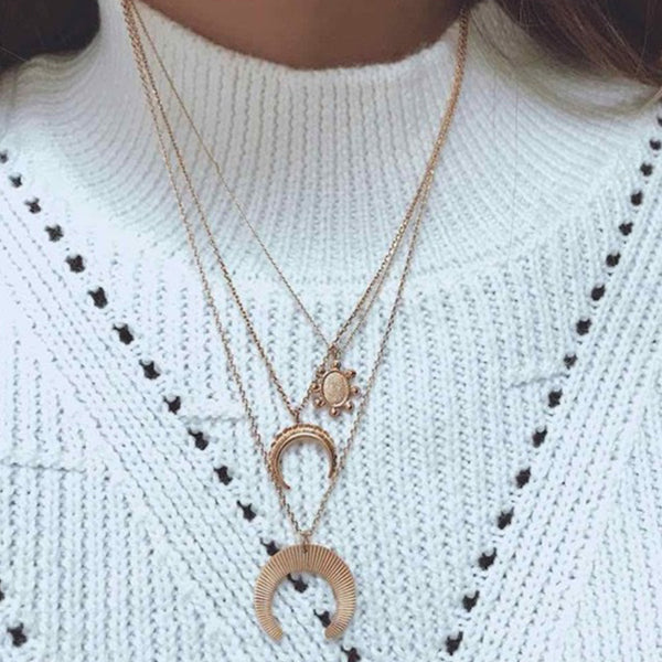 FX0172 925 Sterling Silver Sun Pendant Necklace