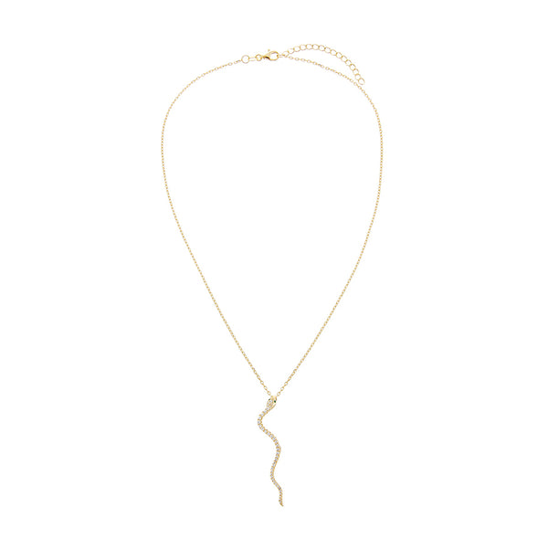 FX0219 925 Sterling Silver Snake Pendant Necklace