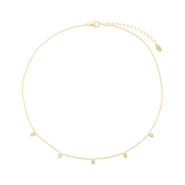 FX0250 925 Sterling Silver Beaded Choker Necklace