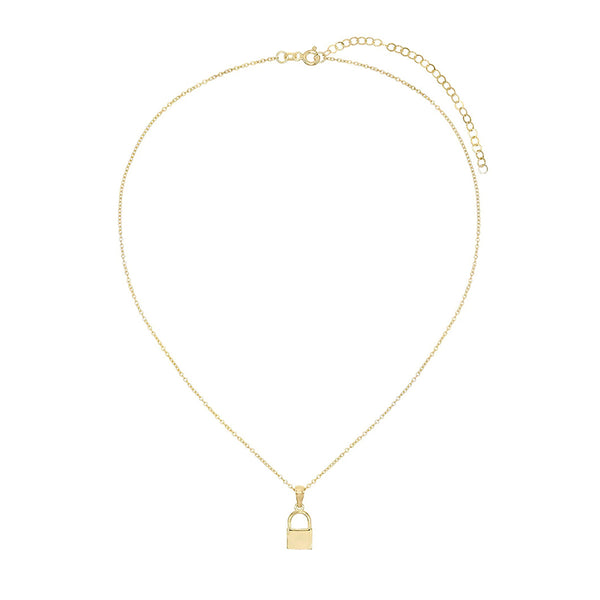 FX0184 925 Sterling Silver Lock Necklace