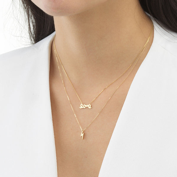 FX0188 925 Sterling Silver Lightning Necklace