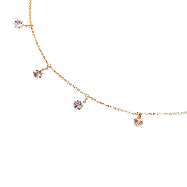 FX0273 925 Sterling Silver Stellar Beaded Necklace