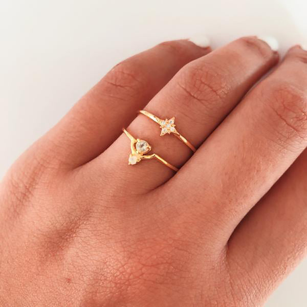 FJ0191 925 Sterling Silver Meteor Ring