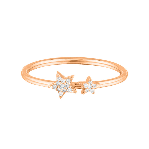 FJ0245 925 Sterling Silver Star Ring