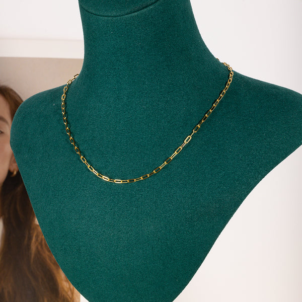 FX0072 925 Sterling Silver Medium Chain Necklace