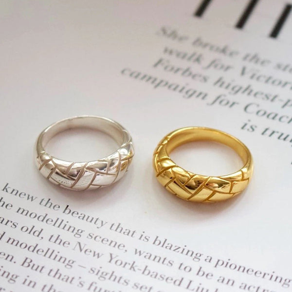 FJ0289 925 Sterling Silver Special Textured Ring