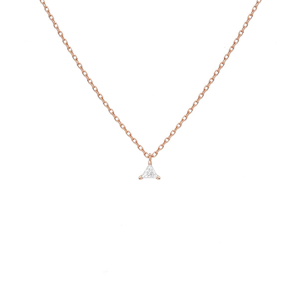 FX0084 925 Sterling Silver Diamond Pendant Necklace