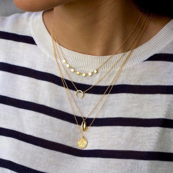 FX0027 925 Sterling Silver Cowrie Shell Necklace